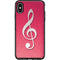 Pink Glitter Music Note Otterbox Symmetry iPhone Skin