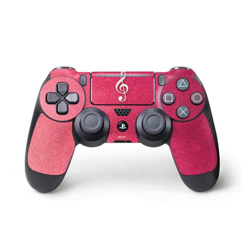Pink Glitter Music Note PS4 Pro/Slim Controller Skin