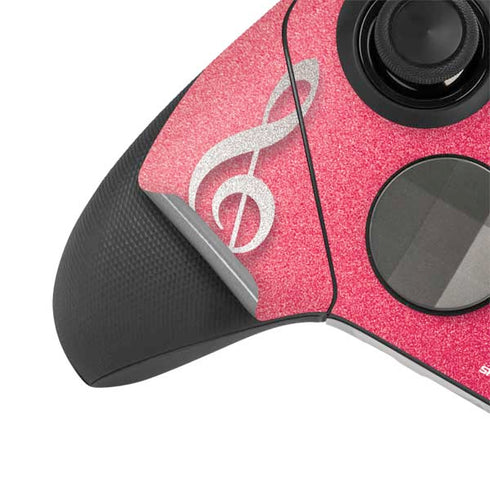 Pink Glitter Music Note Xbox Elite Wireless Controller Series 2 Skin