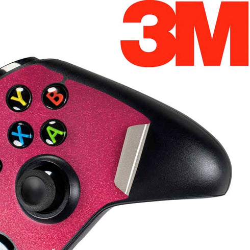Pink Glitter Music Note Xbox One Controller Skin