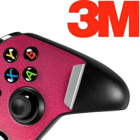 Pink Glitter Music Note Xbox One X Controller Skin