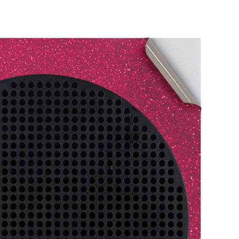 Pink Glitter Music Note Xbox Series S Console Skin