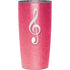 Pink Glitter Music Note Yeti 20oz Tumbler Skin
