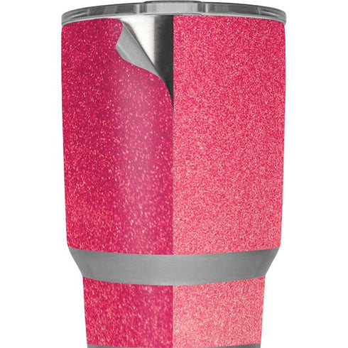 Pink Glitter Music Note Yeti 20oz Tumbler Skin