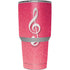 Pink Glitter Music Note Yeti 30oz Rambler Tumbler Skin