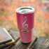 Pink Glitter Music Note Yeti 30oz Rambler Tumbler Skin