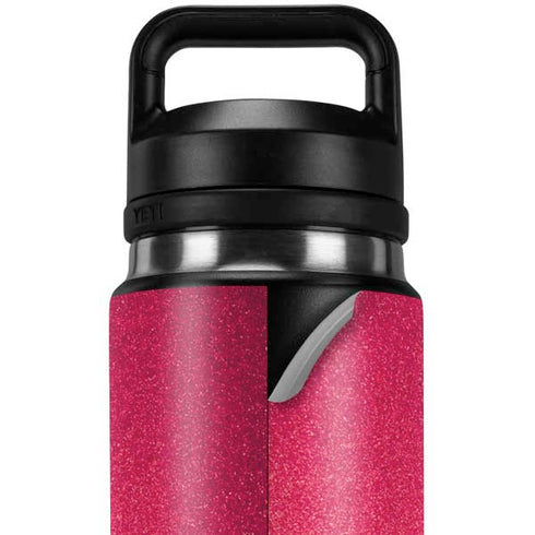Pink Glitter Music Note YETI Rambler 26oz Bottle Skin