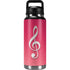 Pink Glitter Music Note YETI Rambler 36oz Bottle Skin