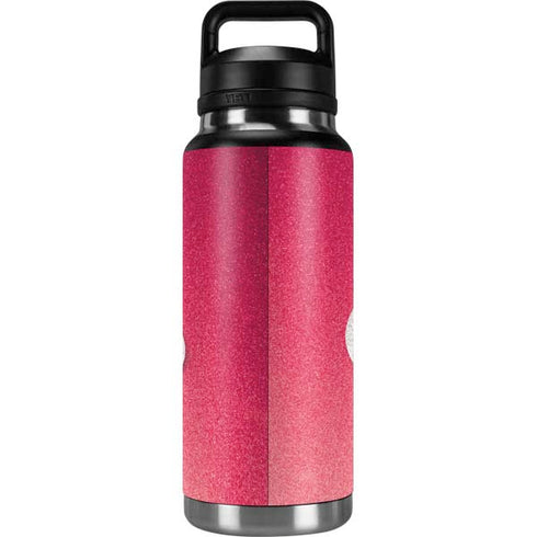 Pink Glitter Music Note YETI Rambler 36oz Bottle Skin
