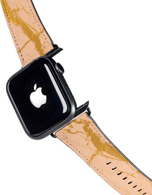 Pink Gold and Black Marble Apple Watch Band 42-44mm