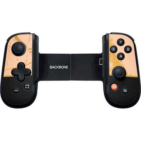 Pink Gold and Black Marble Backbone One for iPhone Game Controller Skin