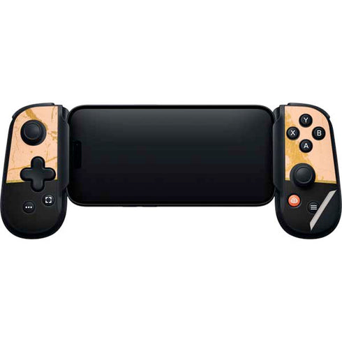 Pink Gold and Black Marble Backbone One for iPhone Game Controller Skin