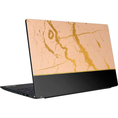 Pink Gold and Black Marble Dell Vostro Skin