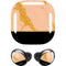 Pink Gold and Black Marble Galaxy Buds Pro Skin