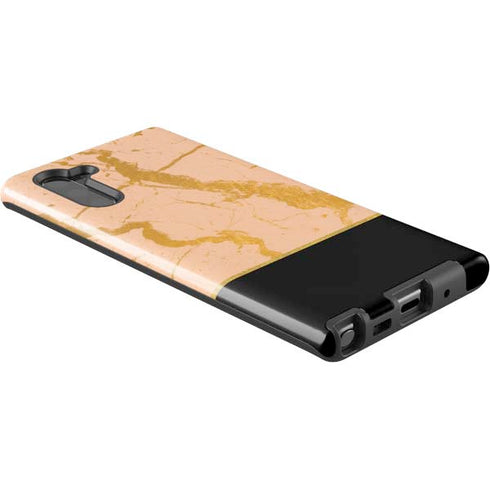 Pink Gold and Black Marble Galaxy Note 10 Pro Case