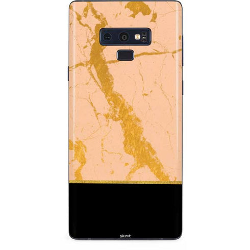 Pink Gold and Black Marble Galaxy Note 9 Skin