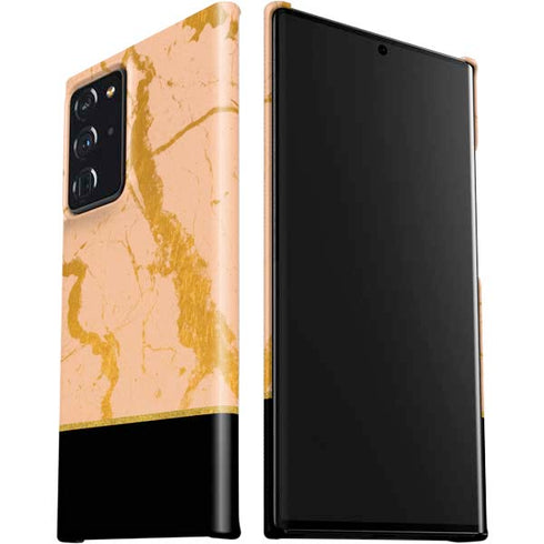 Pink Gold and Black Marble Galaxy Note20 Ultra 5G Lite Case