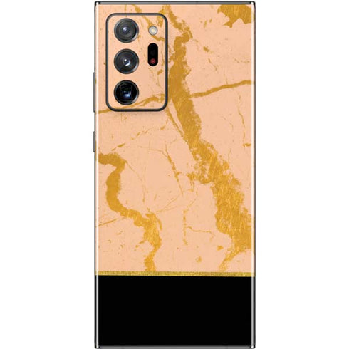 Pink Gold and Black Marble Galaxy Note20 Ultra 5G Skin