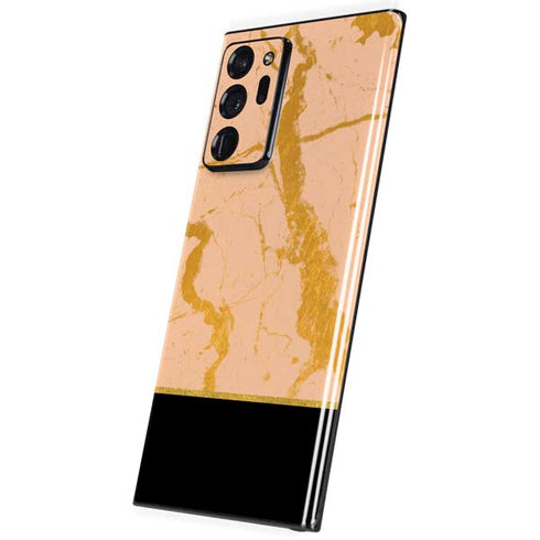 Pink Gold and Black Marble Galaxy Note20 Ultra 5G Skin
