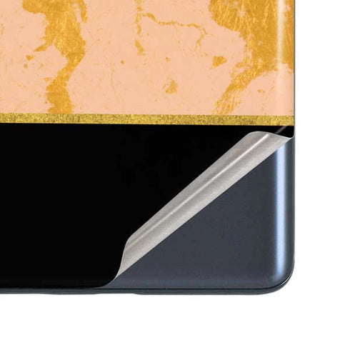 Pink Gold and Black Marble Galaxy S20 Fan Edition Skin