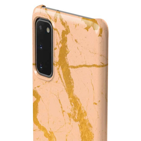 Pink Gold and Black Marble Galaxy S20 Lite Case