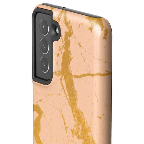 Pink Gold and Black Marble Galaxy S21 5G Pro Case