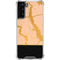 Pink Gold and Black Marble Galaxy S22 Plus Clear Case