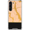 Pink Gold and Black Marble Galaxy S23 Clear Case