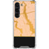 Pink Gold and Black Marble Galaxy S23 Clear Case