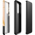 Pink Gold and Black Marble Galaxy S23 Pro Case