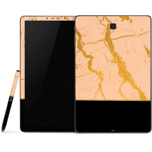 Pink Gold and Black Marble Samsung Galaxy Tab Skin