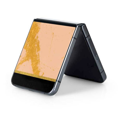 Pink Gold and Black Marble Galaxy Z Flip5 5G Skin