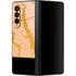 Pink Gold and Black Marble Galaxy Z Fold3 5G Skin