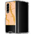 Pink Gold and Black Marble Galaxy Z Fold4 5G Clear Case