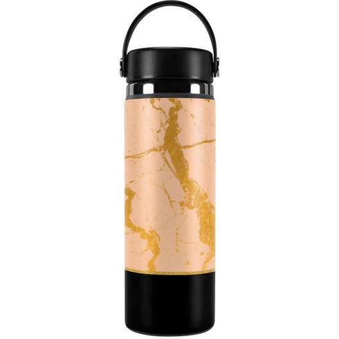 Pink Gold and Black Marble Hydro Flask 20oz Wide Mouth Skin