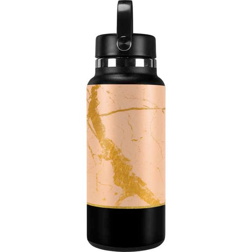 Pink Gold and Black Marble Hydro Flask 32oz Wide Mouth Skin