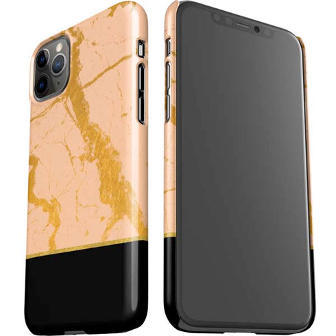 Pink Gold and Black Marble iPhone 11 Pro Max Lite Case