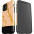 Pink Gold and Black Marble iPhone 12 Impact Case