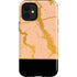 Pink Gold and Black Marble iPhone 12 Mini Impact Case