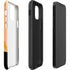 Pink Gold and Black Marble iPhone 12 Mini Impact Case