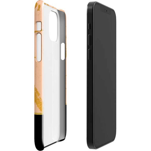 Pink Gold and Black Marble iPhone 12 Mini Lite Case