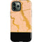 Pink Gold and Black Marble iPhone 12 Pro Impact Case