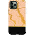 Pink Gold and Black Marble iPhone 12 Pro Max Impact Case