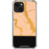 Pink Gold and Black Marble iPhone 13 Clear Case
