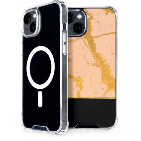 Pink Gold and Black Marble iPhone 13 MagSafe Case