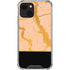 Pink Gold and Black Marble iPhone 14 Clear Case