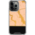 Pink Gold and Black Marble iPhone 14 Pro Clear Case