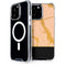 Pink Gold and Black Marble iPhone 14 Pro Max MagSafe Case