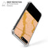 Pink Gold and Black Marble iPhone 7/8 Plus Clear Case