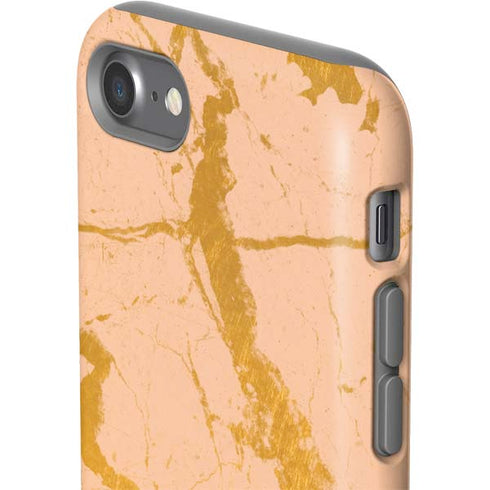 Pink Gold and Black Marble iPhone SE (2nd & 3rd Gen) Pro Case